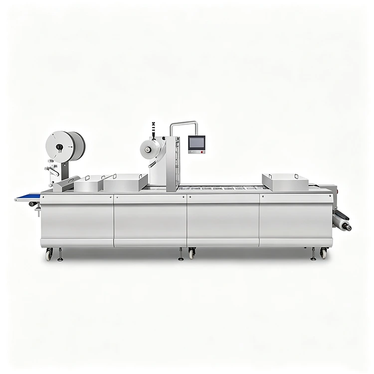 Máquina automática de envasado termoformado de película de aluminio de doble cara