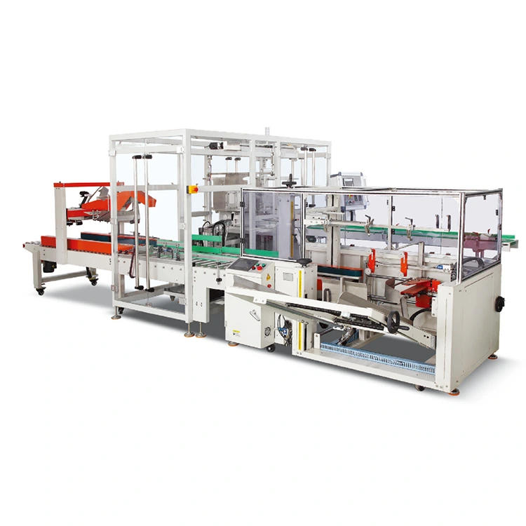 Empacadora automática de cajas tipo máquina empacadora de empuje lateral