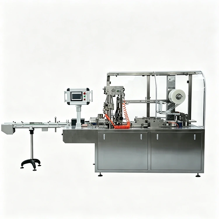 Máquina automática de envoltura tridimensional para embalaje de cajas